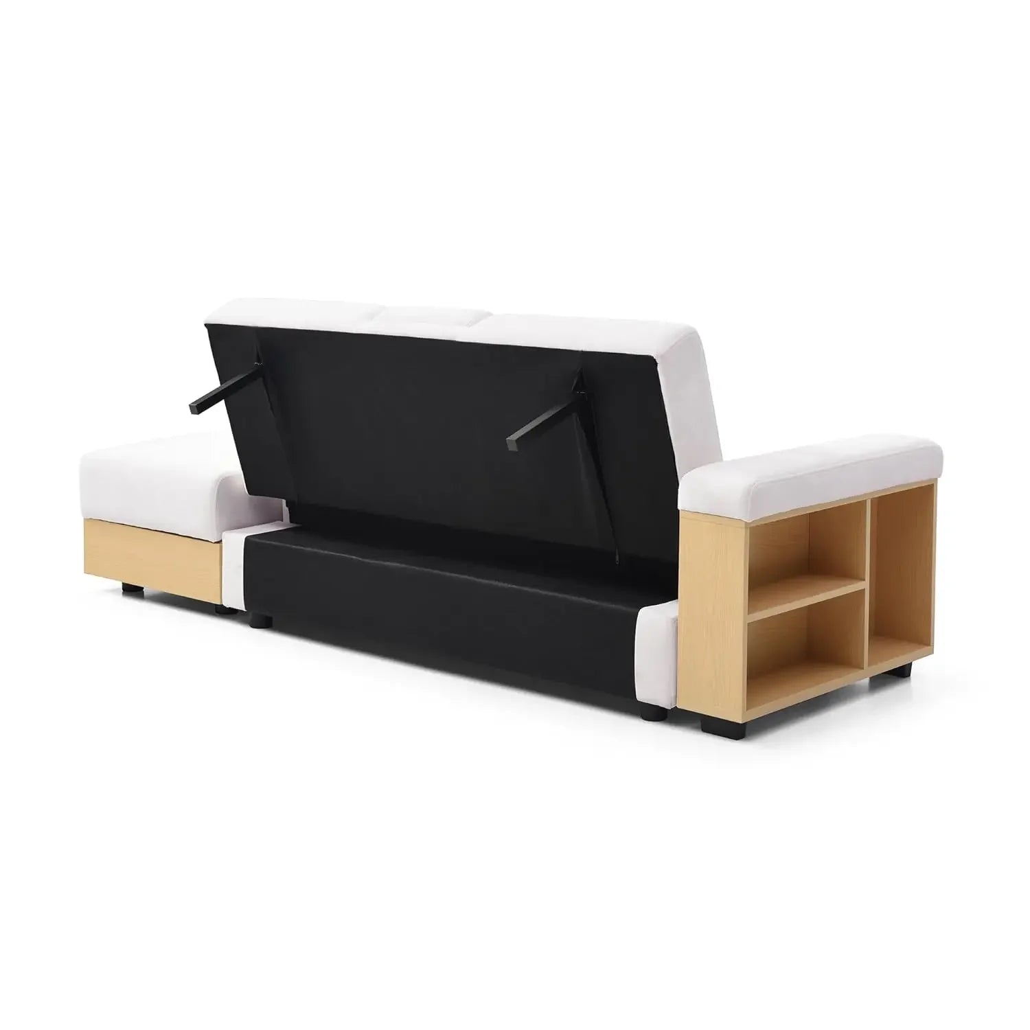 Multi-Functional Sofa Sleeper,  Storage Ottoman, 2-Drawers Sectional Couch