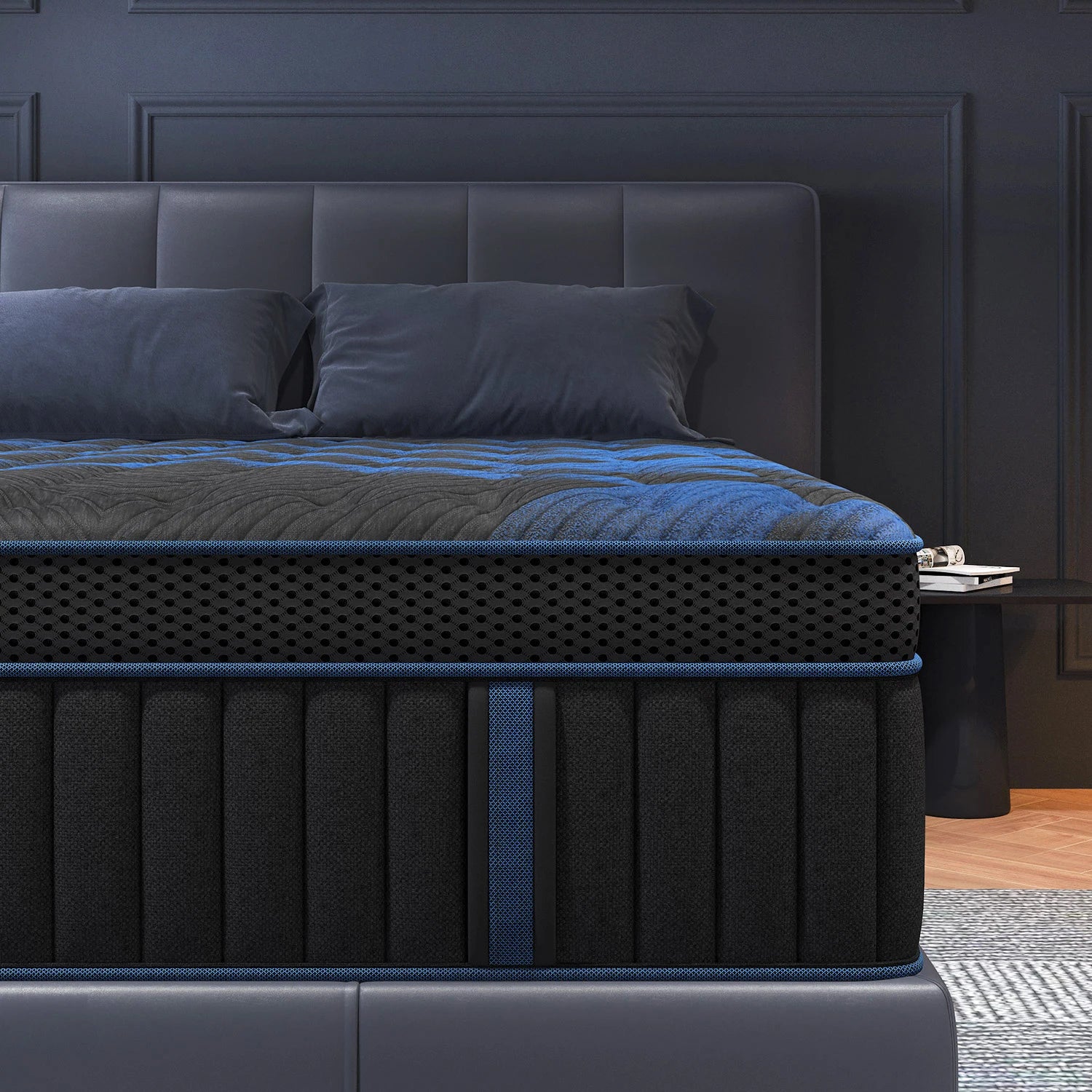 12" Twin/Full/Queen/King Gel Memory Foam Spring Mattress, Med/Firm