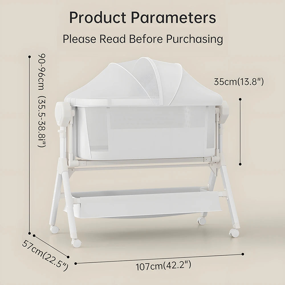 Automatic Rocking Bassinet Cradle/Sleeper Music Lights Comfortable Soft Mattress