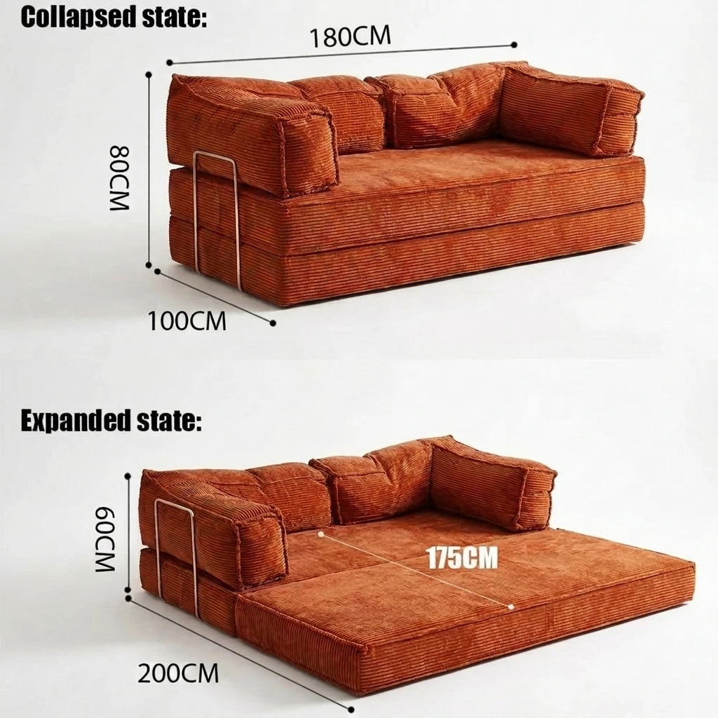 Modular Sectional Sofa Light Luxury Vintage Upholstered