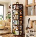 6-Tier Rotating Tower, 360° Spinning Bookcase, Narrow Swivel Organizer