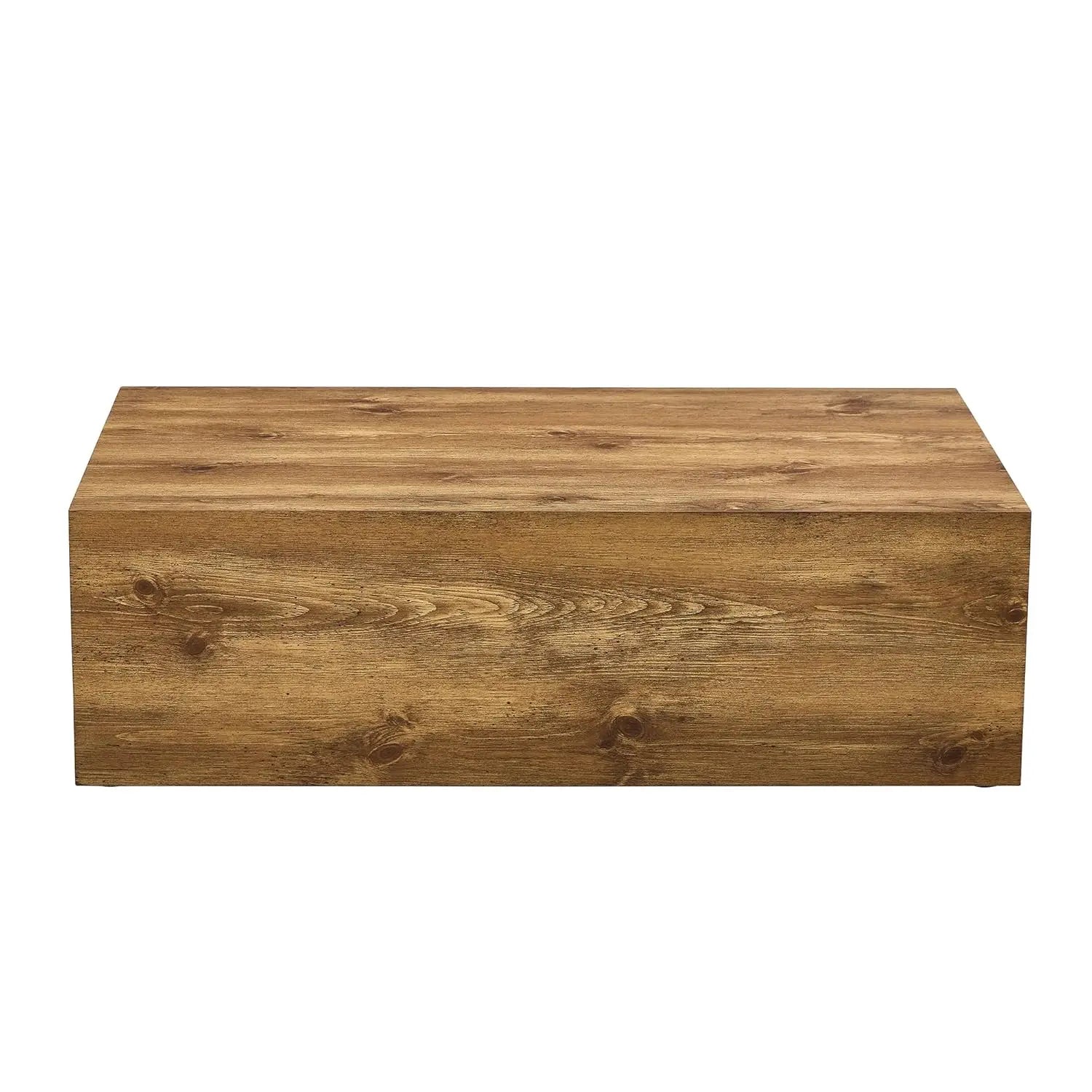 Rectangle Wood Grain Coffee Table Wooden Center Table