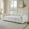 Boneless Cloud Sofa, Fluffy Corduroy, 2 Pillows, Oversized Loveseat