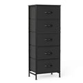 48IN Dresser 5 Fabric Drawers Steel Frame Clothes Storage Cabinet
