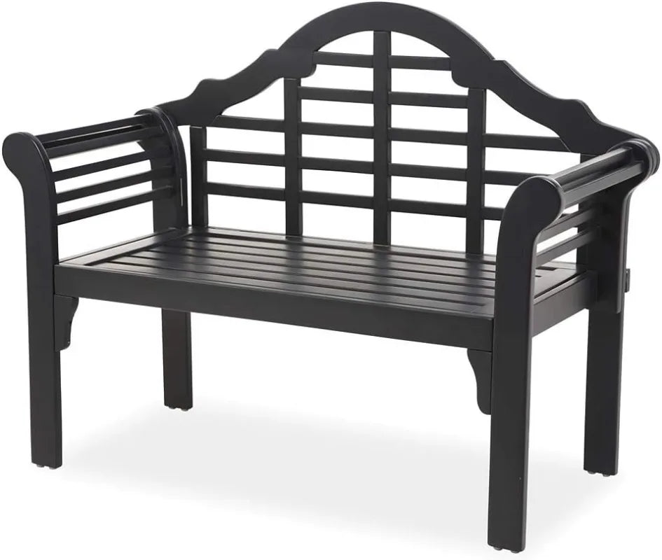 Weatherproof Lutyens Eucalyptus Wood Garden Bench | Foldable Patio Bench