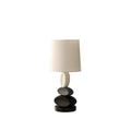 19-Inch Coastal Stacked Tablet Metal Table Lamp