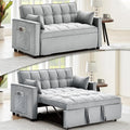 55" 3-in-1 Loveseat Sleeper Sofa Adjustable Reclining Pull Out
