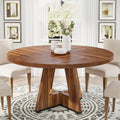 Round Farmhouse Dining Table 4FT 47IN