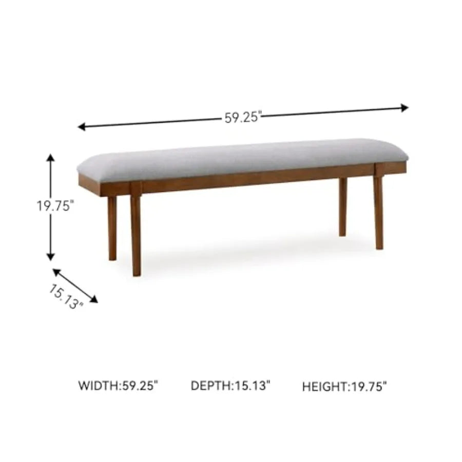 Signature Design Bench Ashley Lyncott 59" Upholstered Solid Wood Frame
