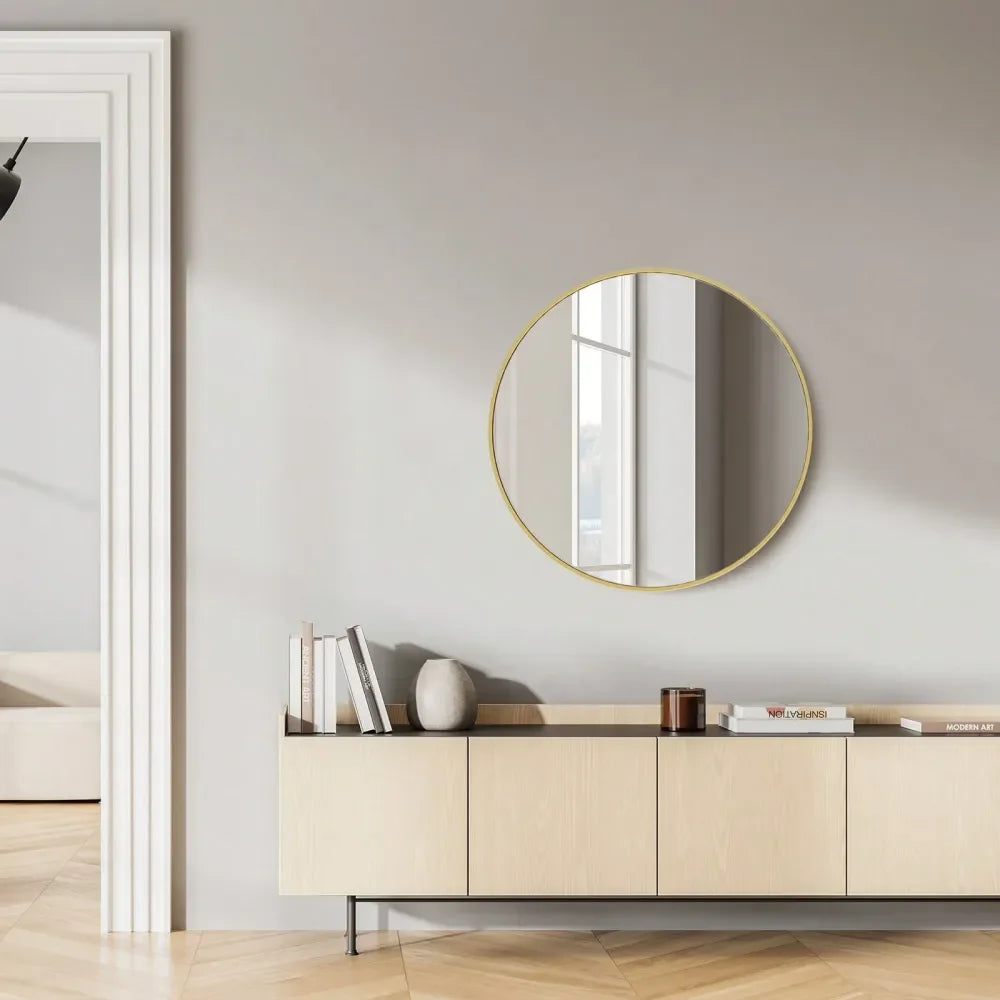Wall Mirror 20x24x30IN Gold Finish