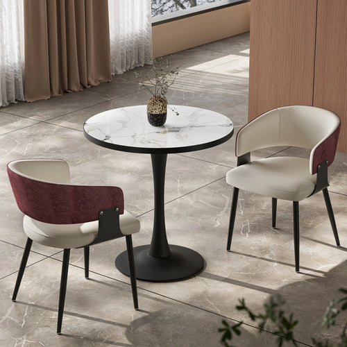 1 Or 2PCS Chairs, Upholstered Padded Chairs, Wide Seat Excluding Tables