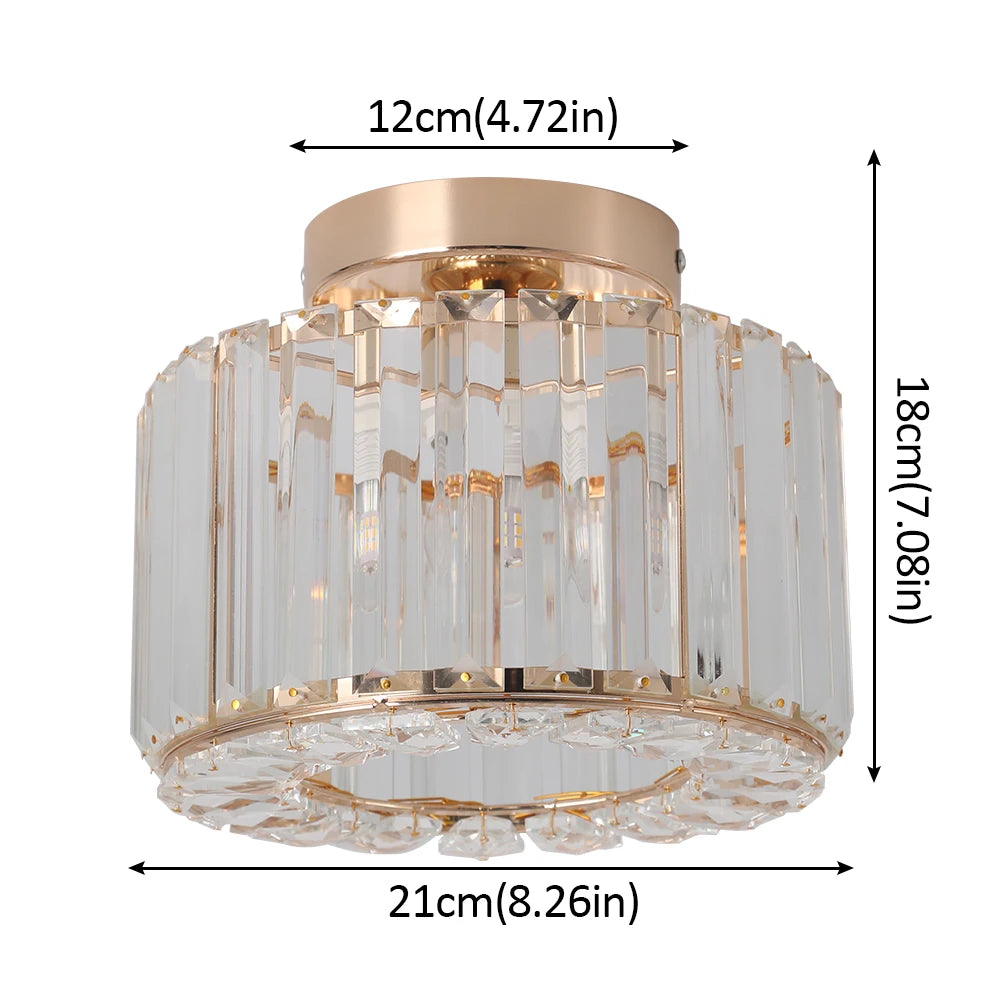 Nordic Hanging Ceiling Pendant Light Crystal Led Chandelier.