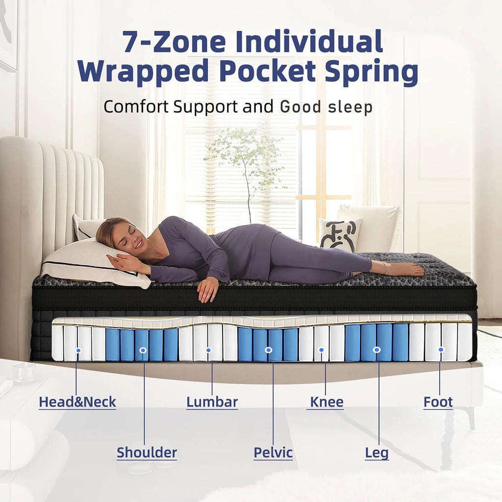 12" & 14" Gel Memory Foam Twin Full Queen King Mattress