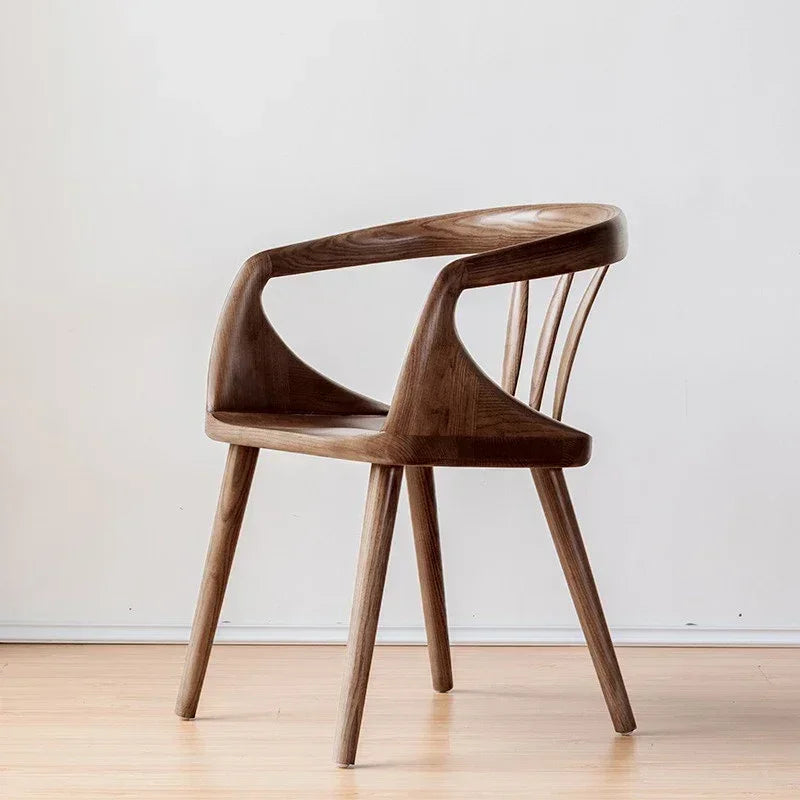 Wood Minimalist Ergonomic Designer Dining Chairs