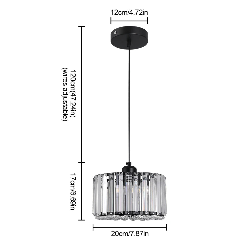 Nordic Hanging Ceiling Pendant Light Crystal Led Chandelier.
