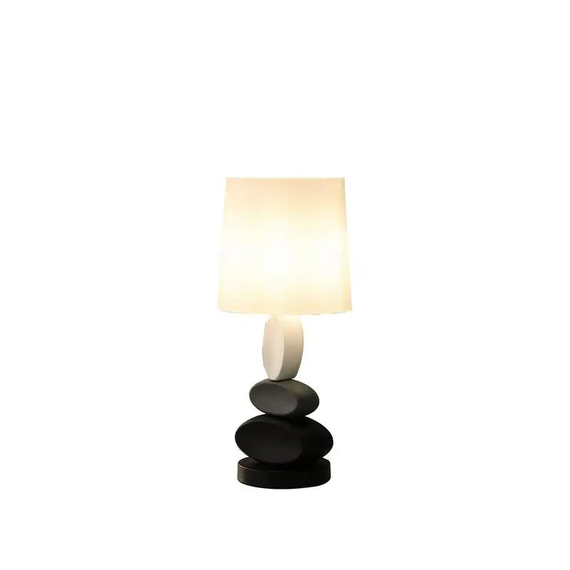 19-Inch Coastal Stacked Tablet Metal Table Lamp