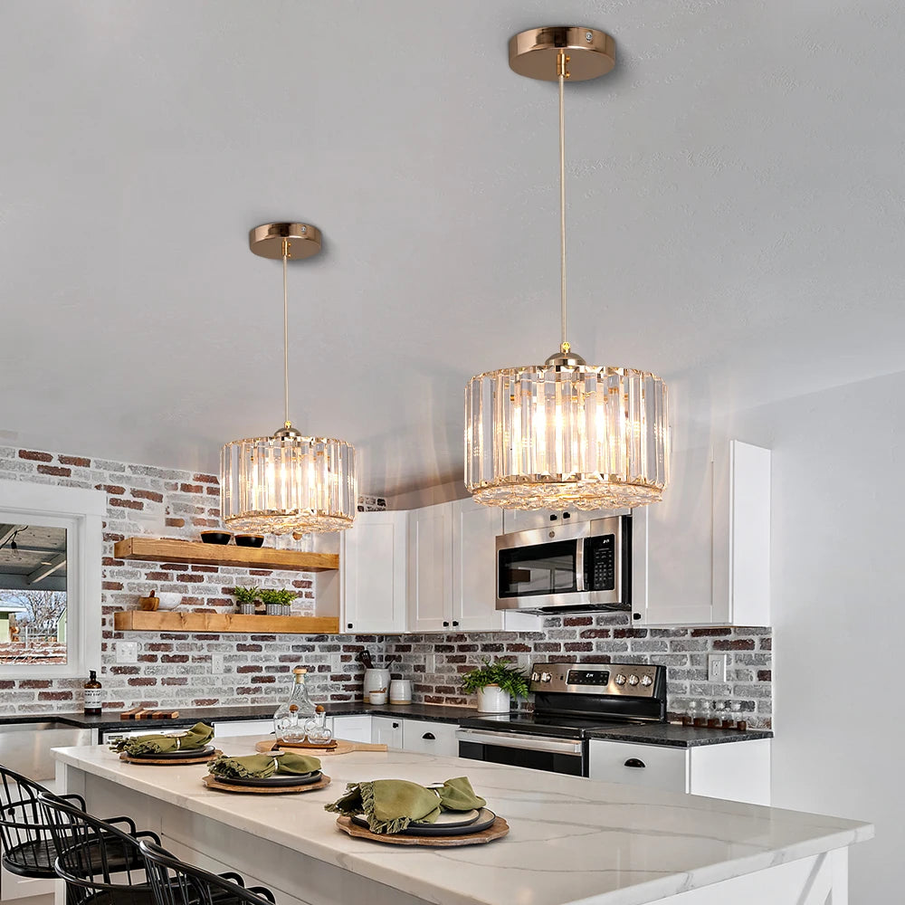 Nordic Hanging Ceiling Pendant Light Crystal Led Chandelier.