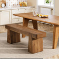 47" Solid Wood Dining Bench for 2-3