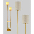 63Inch 2-Light Floor Lamp Dimmable Gold 5Lbs Heavy Base