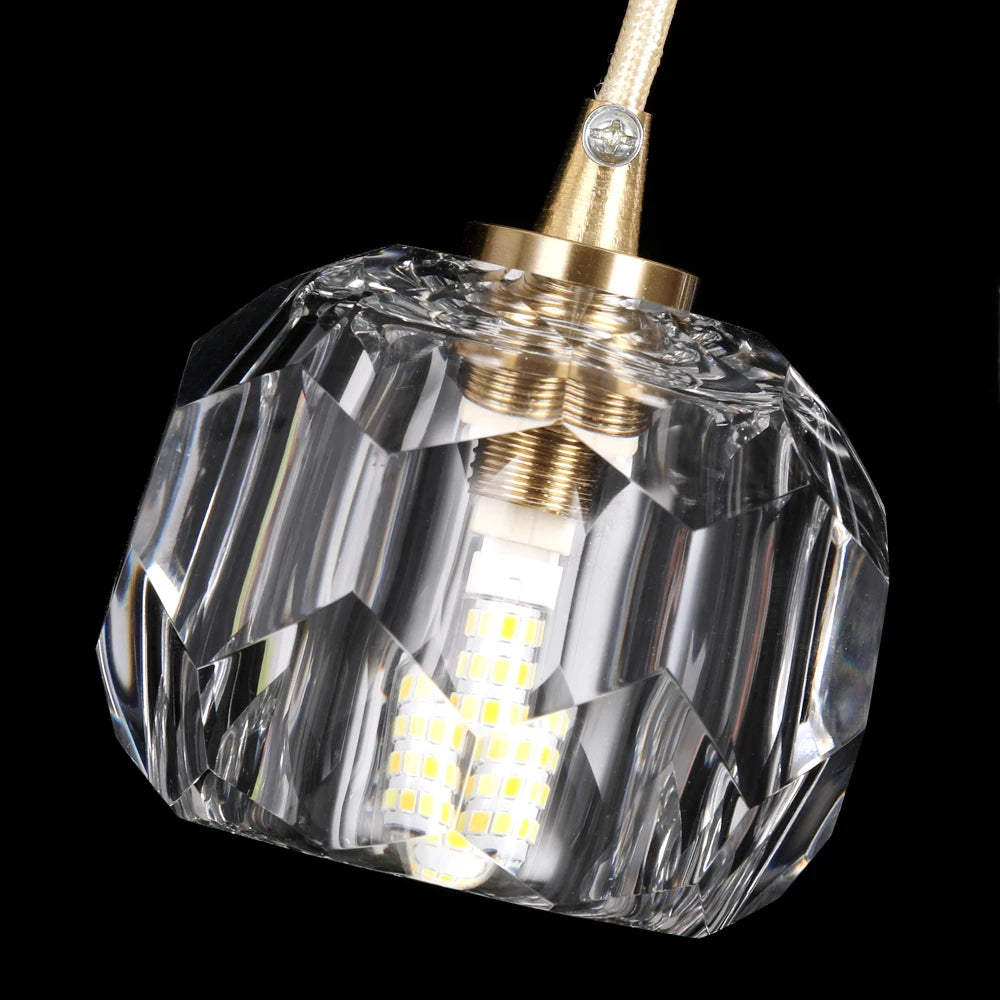 VETRULUS Crystal Pendant Ceiling Lamps Luxury Chandelier Lighting