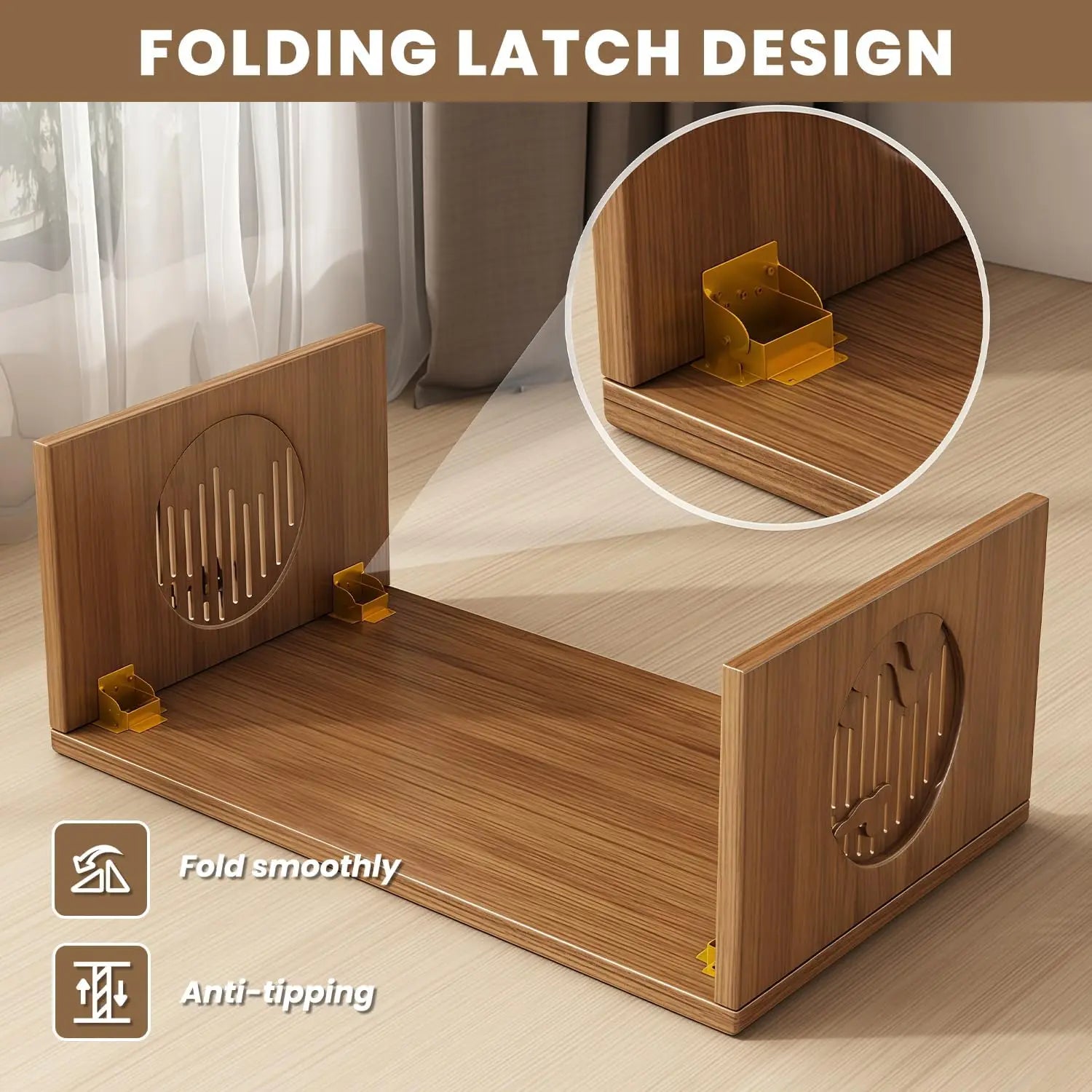 Japanese Bamboo Foldable Floor,  Low Desk, Versatile Tatami Meditation Table