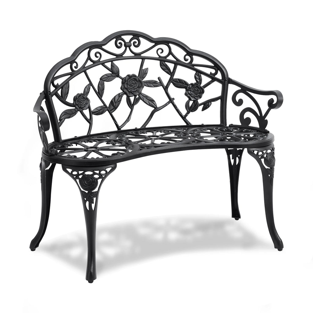 Outdoor Metal Garden Bench 480 lbs Load