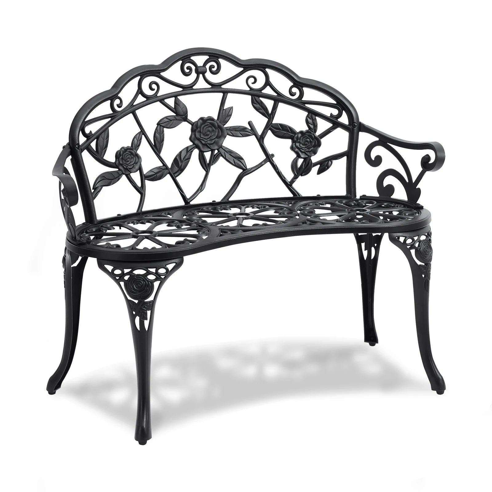 Outdoor Metal Garden Bench 480 lbs Load