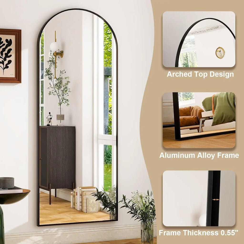 26" x 71" Full Length Mirror - Aluminum Alloy Frame Full