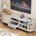 69IN TV Console for TVs up to 80", with Storage, Drawer and Adjustable Shelves