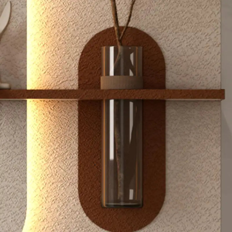 Adjustable 3-Color LED w/Simulated Plants, 3D Sculpture, Glass Vase & Rabbit Statue, Remote