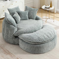 54IN Chenille Chaise Lounge Bean Bag Sofa Bed Oversized and Plush