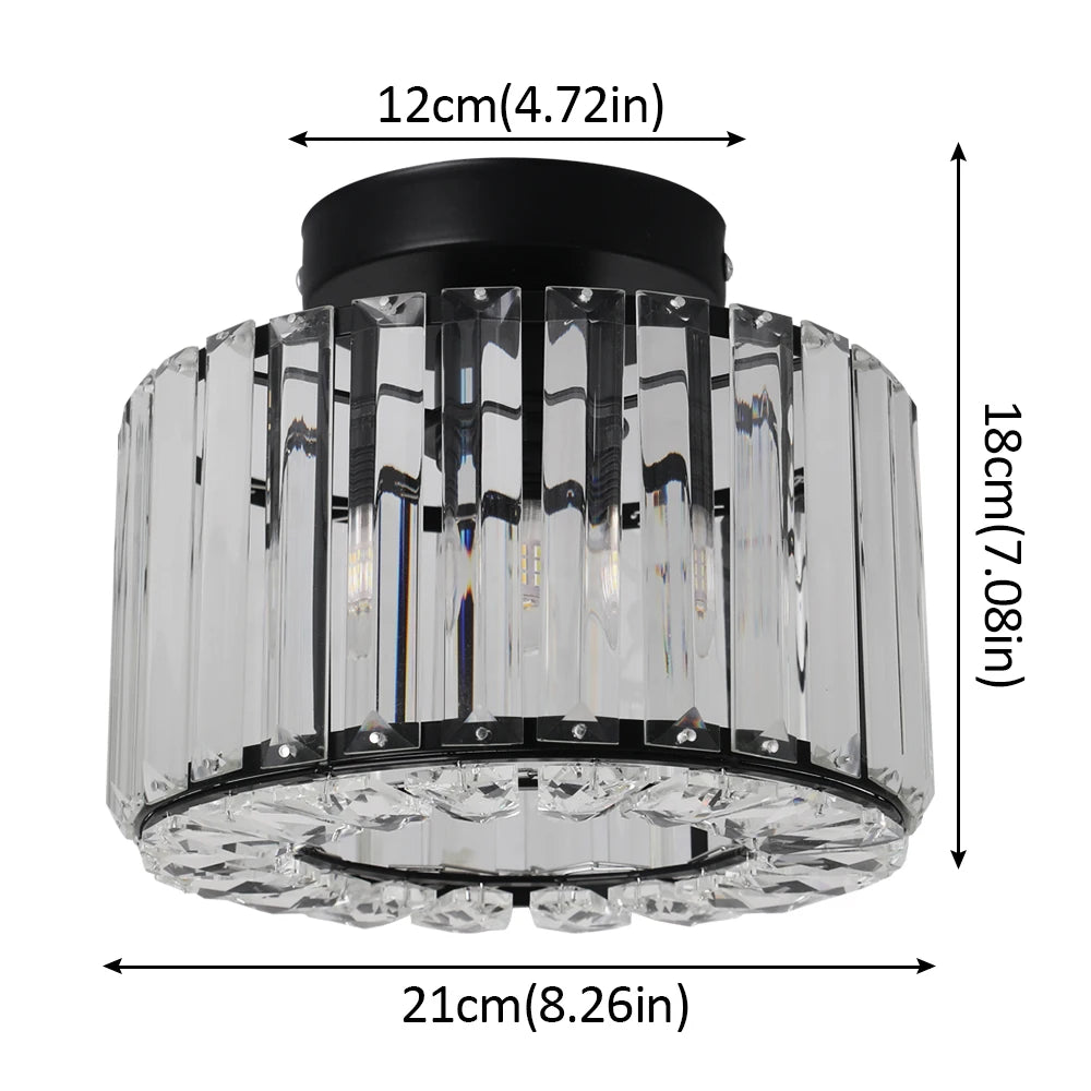 Nordic Hanging Ceiling Pendant Light Crystal Led Chandelier.