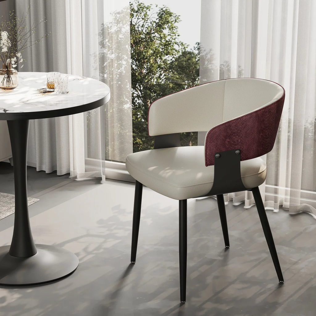 1 Or 2PCS Chairs, Upholstered Padded Chairs, Wide Seat Excluding Tables