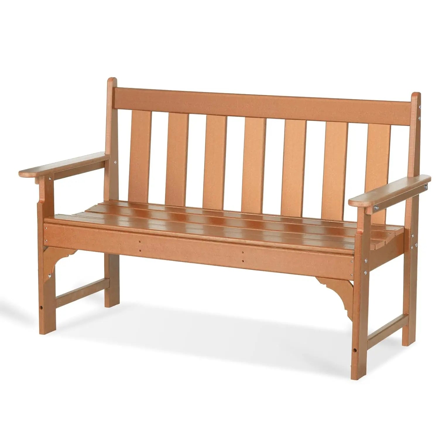 All Weather Outdoor Bench 800 Lbs 2 Person Rot/Fade Proof
