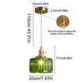 LED Crystal Pendant Light Green Chandelier Modern Hanging Ceiling Lamp