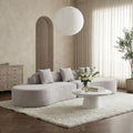 130IN Boneless Cloud Oversized Plush Sectional Modular Curved Sofa
