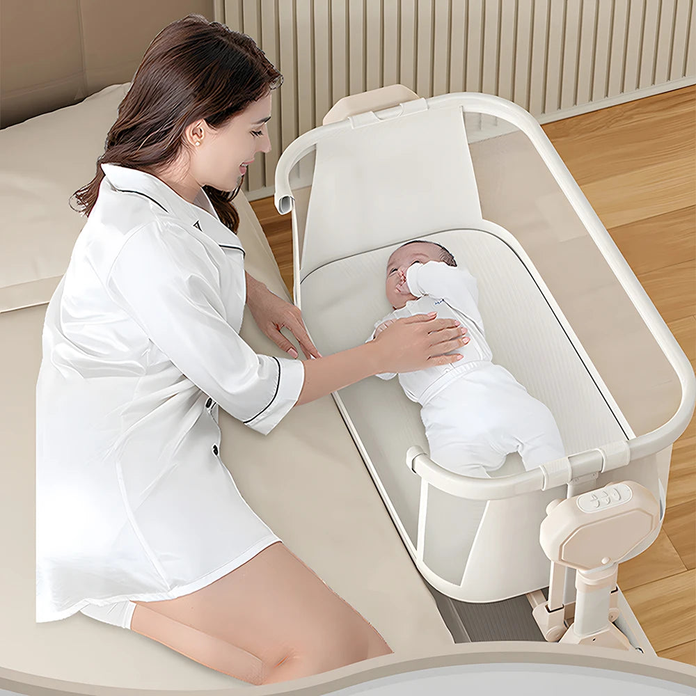 Automatic Rocking Bassinet Cradle/Sleeper Music Lights Comfortable Soft Mattress