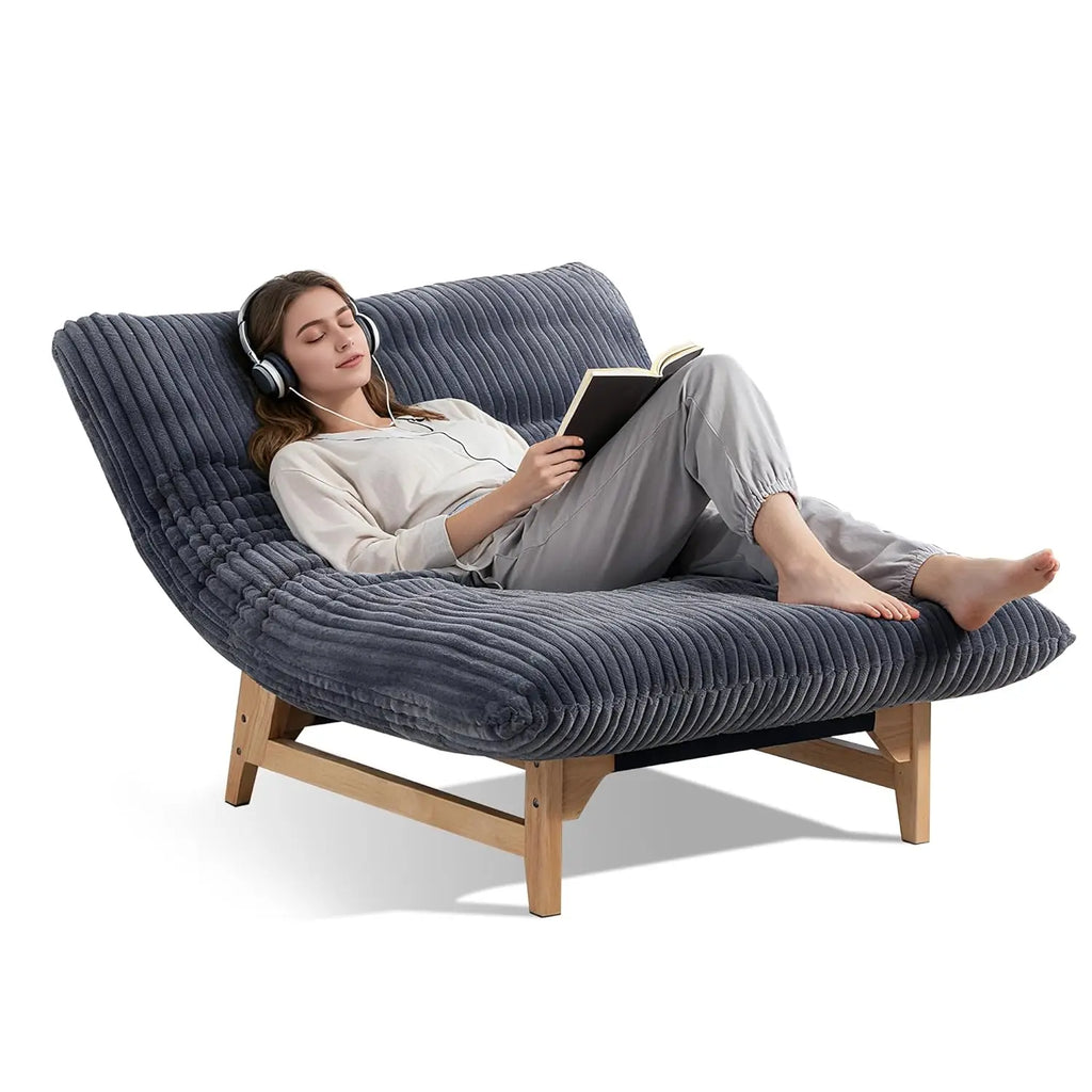 Comfy Giant Bean Bag Cloud Chair with Frame for Oversized Beanbag