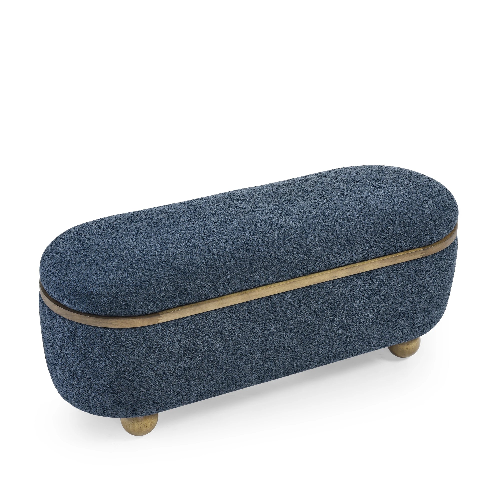 43.31" Ottoman Bench, Hidden Storage, Footrest Stool