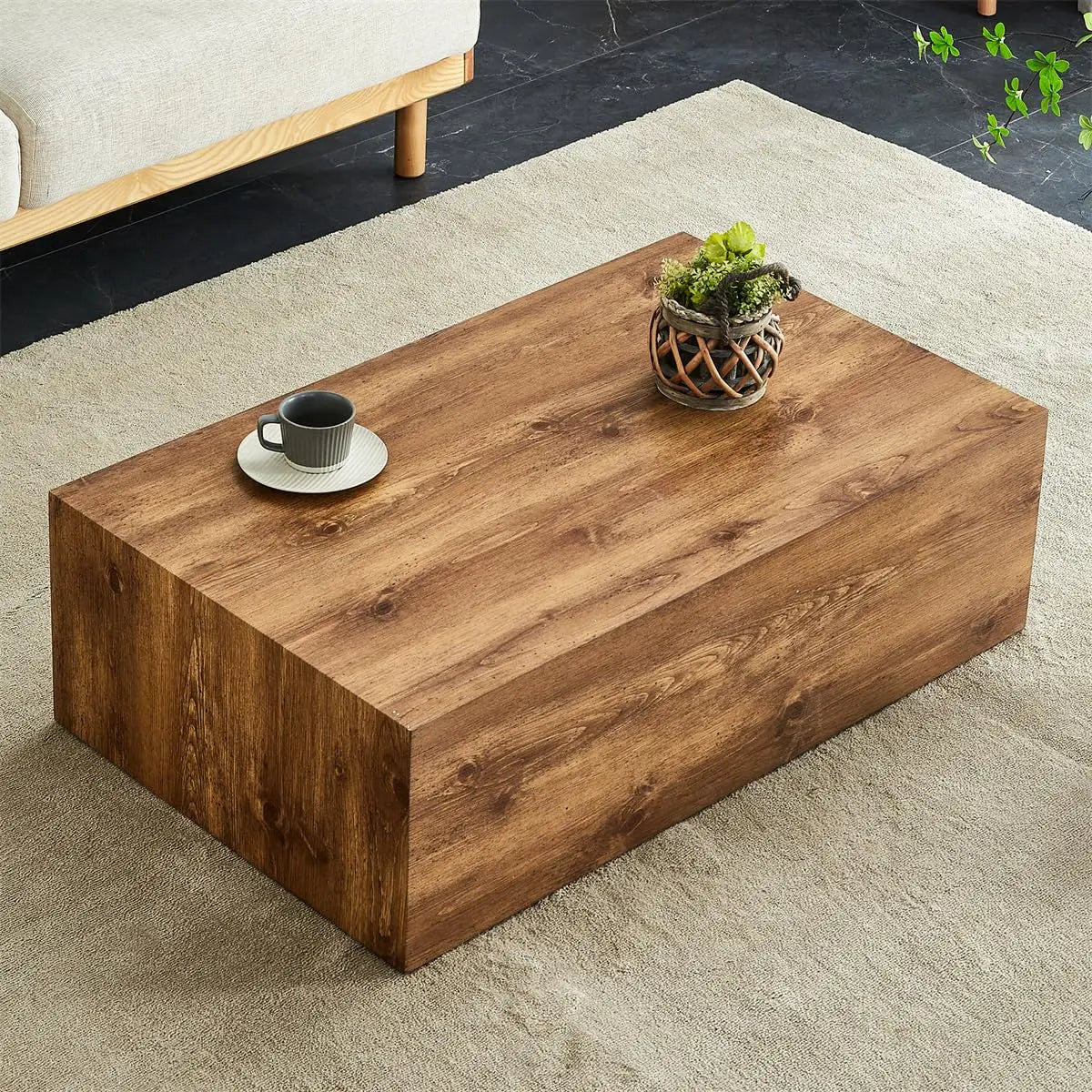 Coffee Table, Modern Faux Marble Table