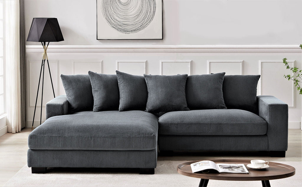 Luxe - Oversized 2-Piece Sectional L-Shaped Sofa Chaise