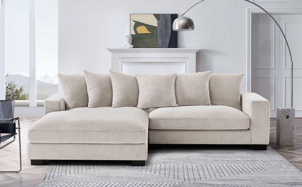 Luxe - Oversized 2-Piece Sectional L-Shaped Sofa Chaise