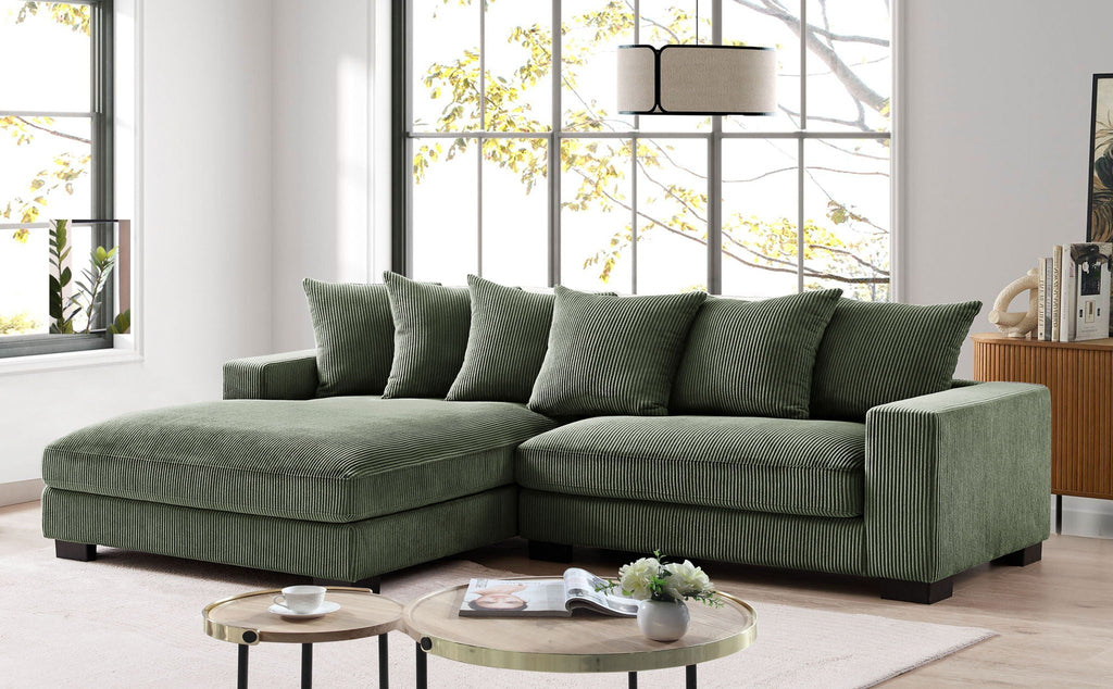 Luxe - Oversized 2-Piece Sectional L-Shaped Sofa Chaise