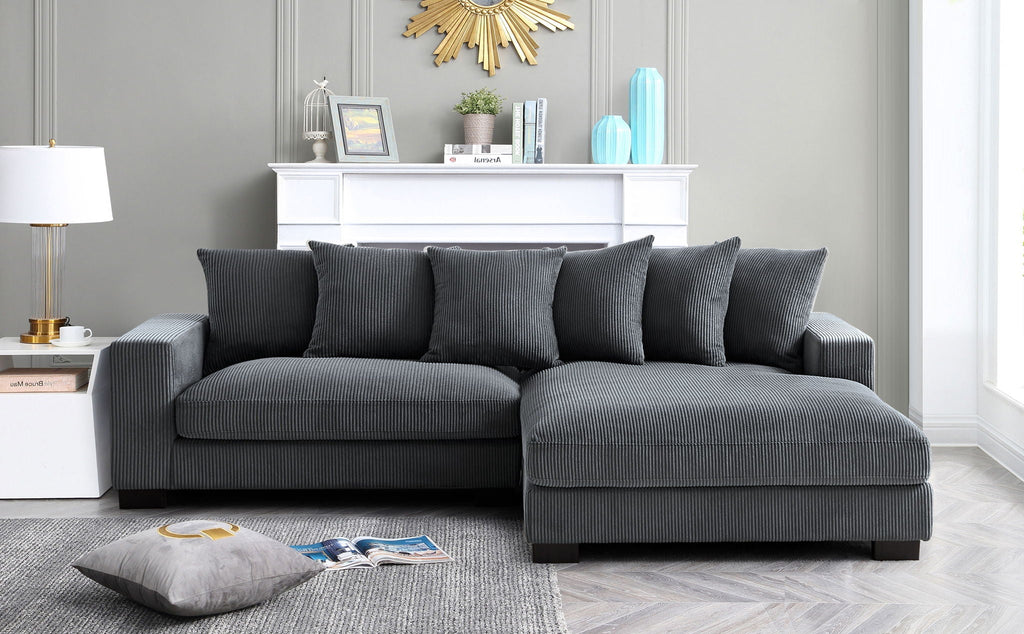 Luxe - Oversized 2-Piece Sectional L-Shaped Sofa Chaise