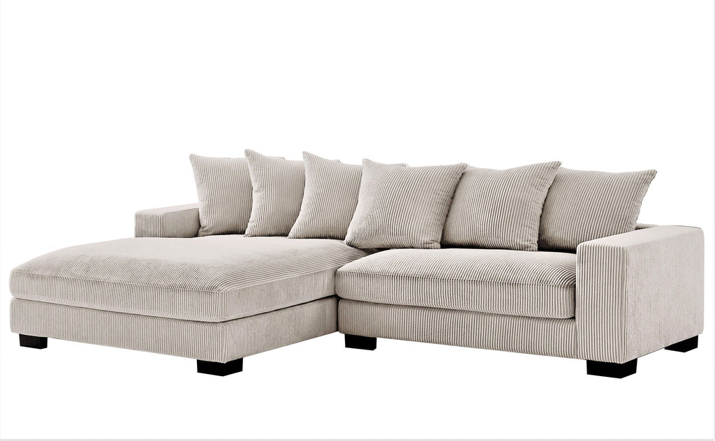Luxe - Oversized 2-Piece Sectional L-Shaped Sofa Chaise