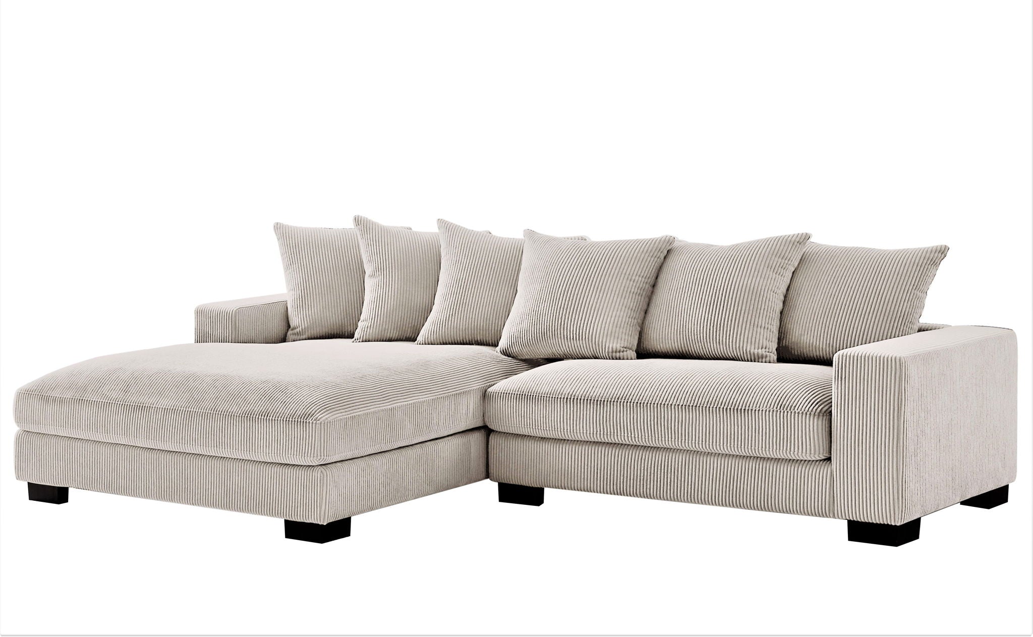 Luxe - Oversized 2-Piece Sectional L-Shaped Sofa Chaise