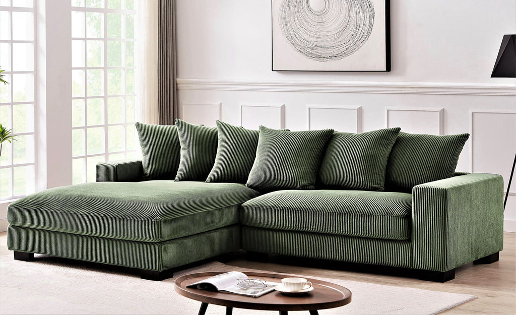 Luxe - Oversized 2-Piece Sectional L-Shaped Sofa Chaise