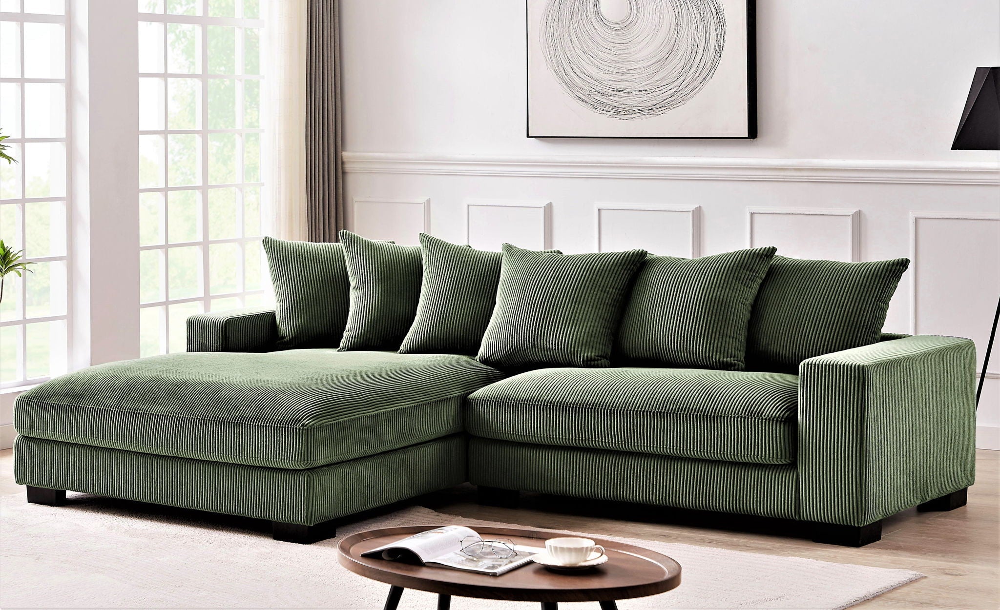 Luxe - Oversized 2-Piece Sectional L-Shaped Sofa Chaise
