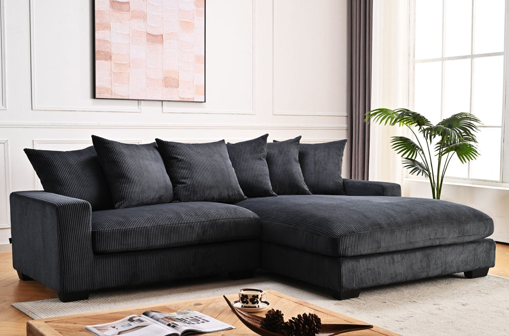 Luxe - Oversized 2-Piece Sectional L-Shaped Sofa Chaise