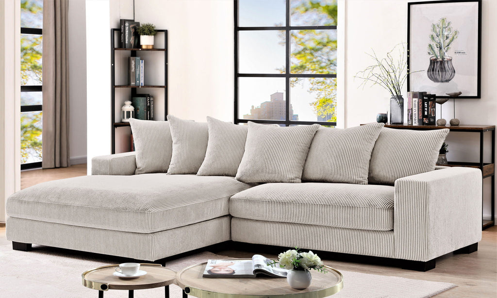 Luxe - Oversized 2-Piece Sectional L-Shaped Sofa Chaise